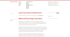 Desktop Screenshot of maternalpsychology.org