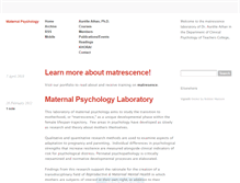 Tablet Screenshot of maternalpsychology.org